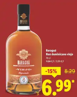 Lidl BARAGUA Ron dominicano viejo oferta