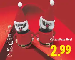 Lidl Cactus Papá Noel oferta