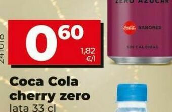 Dia Coca-cola zero cherry oferta