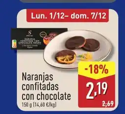 ALDI Naranjas confitadas con chocolate oferta