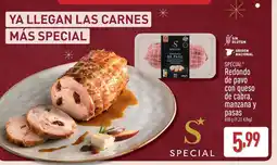 ALDI SPECIAL Redondo de pavo con queso de cabra, manzana y pasas oferta