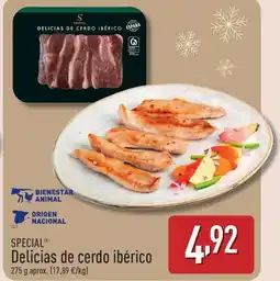 ALDI SPECIAL Delicias de cerdo ibérico oferta