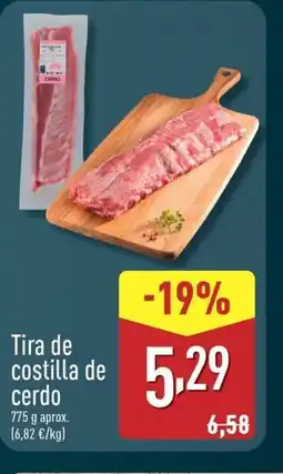 ALDI Tira de costilla de cerdo oferta