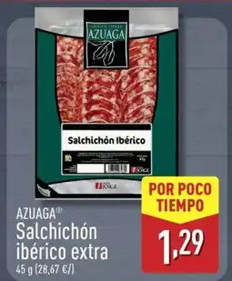 ALDI AZUAGA Salchichón ibérico extra oferta