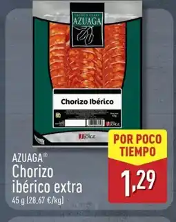 ALDI AZUAGA Chorizo ibérico extra oferta
