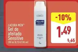 ALDI LACURA MEN Gel de afeitado Sensitive oferta
