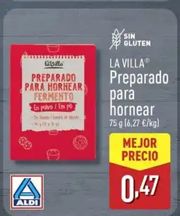 ALDI LA VILLA Preparado para hornear oferta