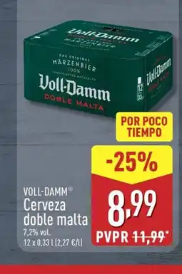 ALDI VOLL-DAMM Cerveza doble malta oferta