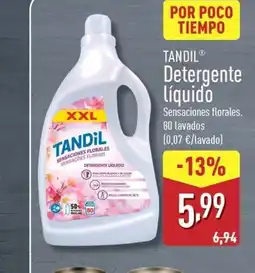 ALDI TANDIL Detergente Líquido oferta