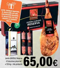 Cash Ifa NAVIDUL Jamón Reserva 4 Estaciones pieza de 7 a + lote producto oferta