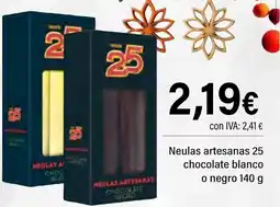Cash Ifa Neulas artesanas 25 chocolate blanco o negro oferta