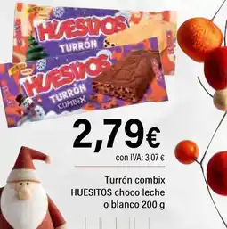 Cash Ifa HUESITOS Turrón combix choco leche o blanco oferta