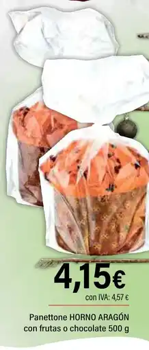 Cash Ifa HORNO ARAGÓN Panettone con frutas o chocolate oferta