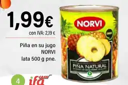 Cash Ifa NORVI Piña en su jugo oferta