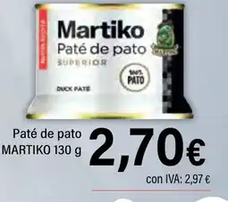 Cash Ifa MARTIKO Paté de pato oferta
