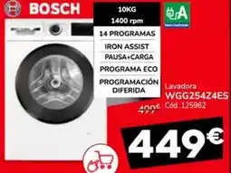 Conforama Bosch - lavadora wgg254z4es oferta
