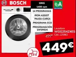 Conforama Bosch - lavadora wgg254z4es oferta