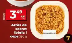 Dia Arroz de secreto iberico y setas oferta