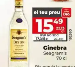 Dia Seagram's - ginebra oferta