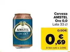 Carrefour Market Amstel - cerveza oro 0.0 oferta