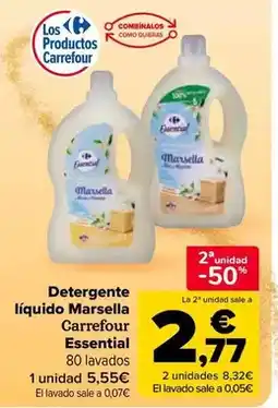 Carrefour Market Carrefour - detergente líquido marsella essential oferta