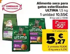 Carrefour Market Última - alimento seco para gatos esterilizados oferta