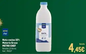 Chef select - nata cocina 15% materia grasa