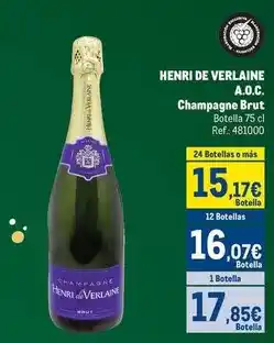 Makro Henri de verlaine - a.o.c. champagne brut oferta