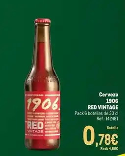 Makro 1906 - cerveza red vintage oferta