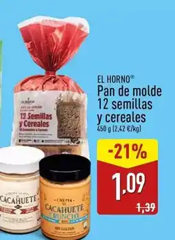 ALDI Horno de oro - pan de molde 12 semillas y cereales oferta