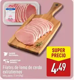 ALDI Filetes de lomo de cerdo extratiernos oferta