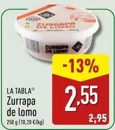 ALDI Zurrapa de lomo oferta