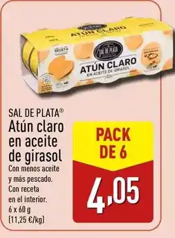 ALDI Sal de plata - atun claro en aceite de girasol oferta