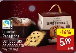 ALDI Horno de oro - panettone con pepitas de chocolate oferta