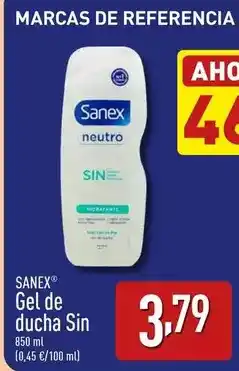ALDI Sanex - gel de ducha sin oferta