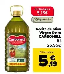 Carrefour Carbonell - aceite de oliva virgen extra oferta