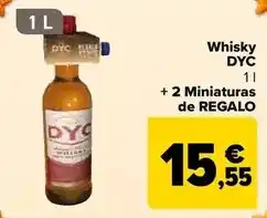 Carrefour Dyc - whisky + 2 miniaturas de regalo oferta