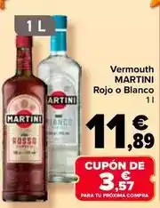 Carrefour Martini - vermouth rojo o blanco oferta