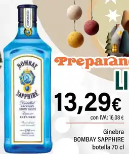 Cash Ifa BOMBAY SAPPHIRE Ginebra oferta
