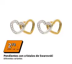 Action Pendientes con cristales de Swarovski oferta