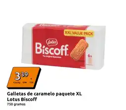 Action LOTUS Biscoff Galletas de caramelo paquete XL oferta
