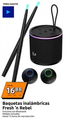 Action Baquetas inalámbricas Fresh 'n Rebel oferta