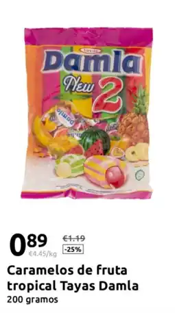 Action TAYAS Damla Caramelos de fruta tropical oferta