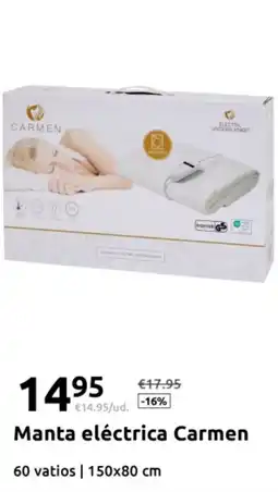 Action Manta eléctrica Carmen oferta