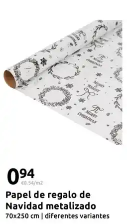 Action Papel de regalo de Navidad metalizado oferta