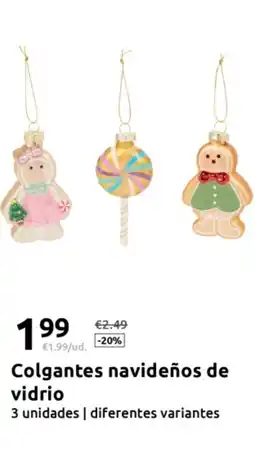 Action Colgantes navideños de vidrio oferta