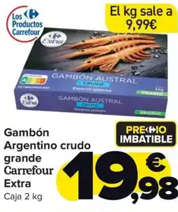 Carrefour Market Gambón Argentino crudo grande Carrefour Extra oferta