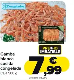 Carrefour Market Gamba blanca cocida congelada Caja oferta