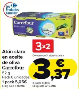 Carrefour Market Atún claro en aceite de oliva Carrefour oferta