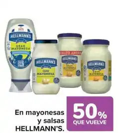 Carrefour Market HELLMANN'S En mayonesas y salsas oferta